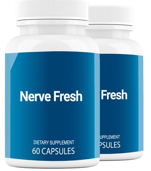 Two bottles of Nerve Fresh, about a 60-day supply